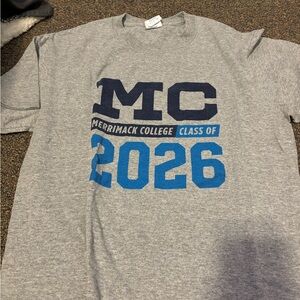 Gray Merrimack College Class of 2026 T-Shirt
